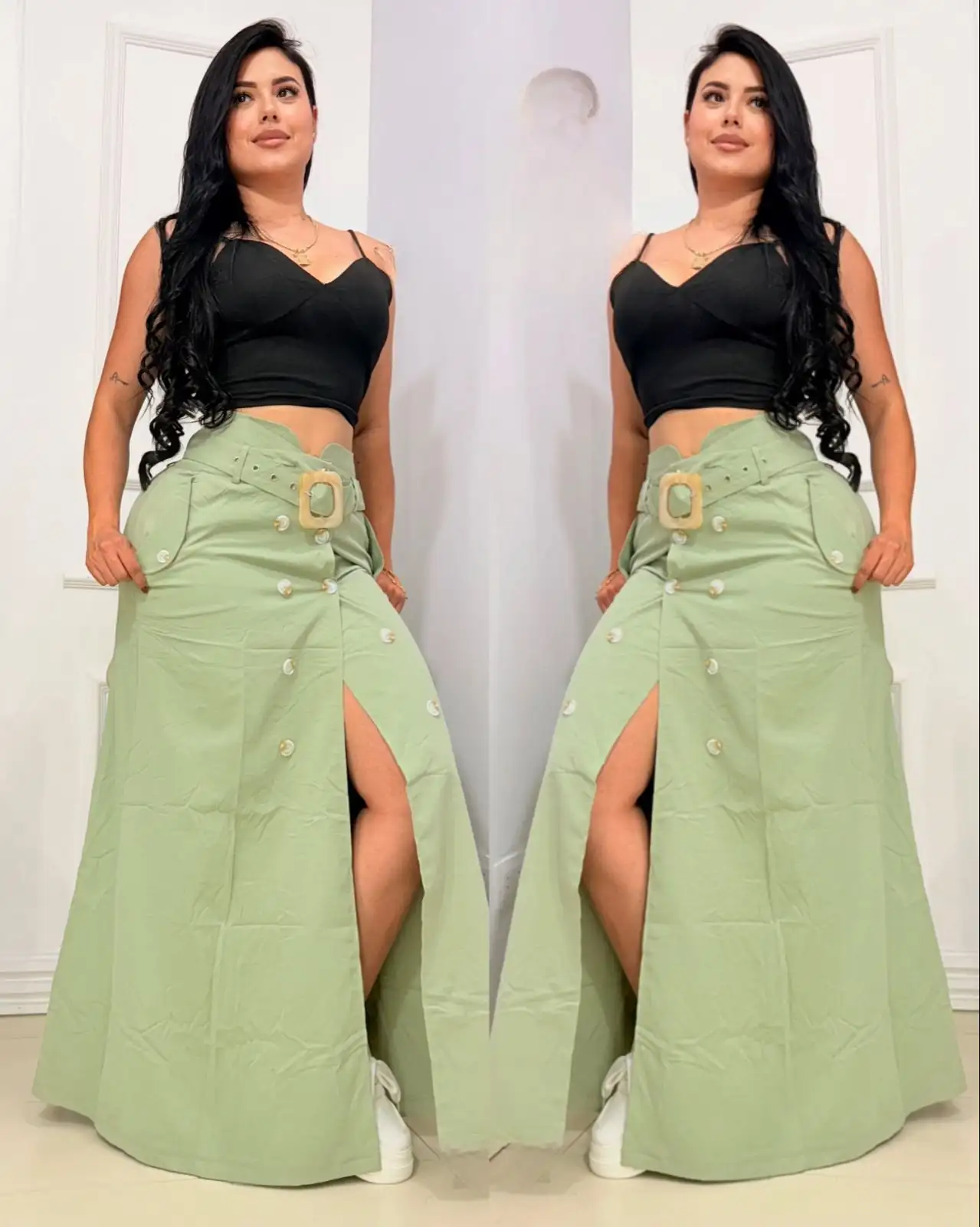 Divino conjunto crop top+ falda 🥰😍 4