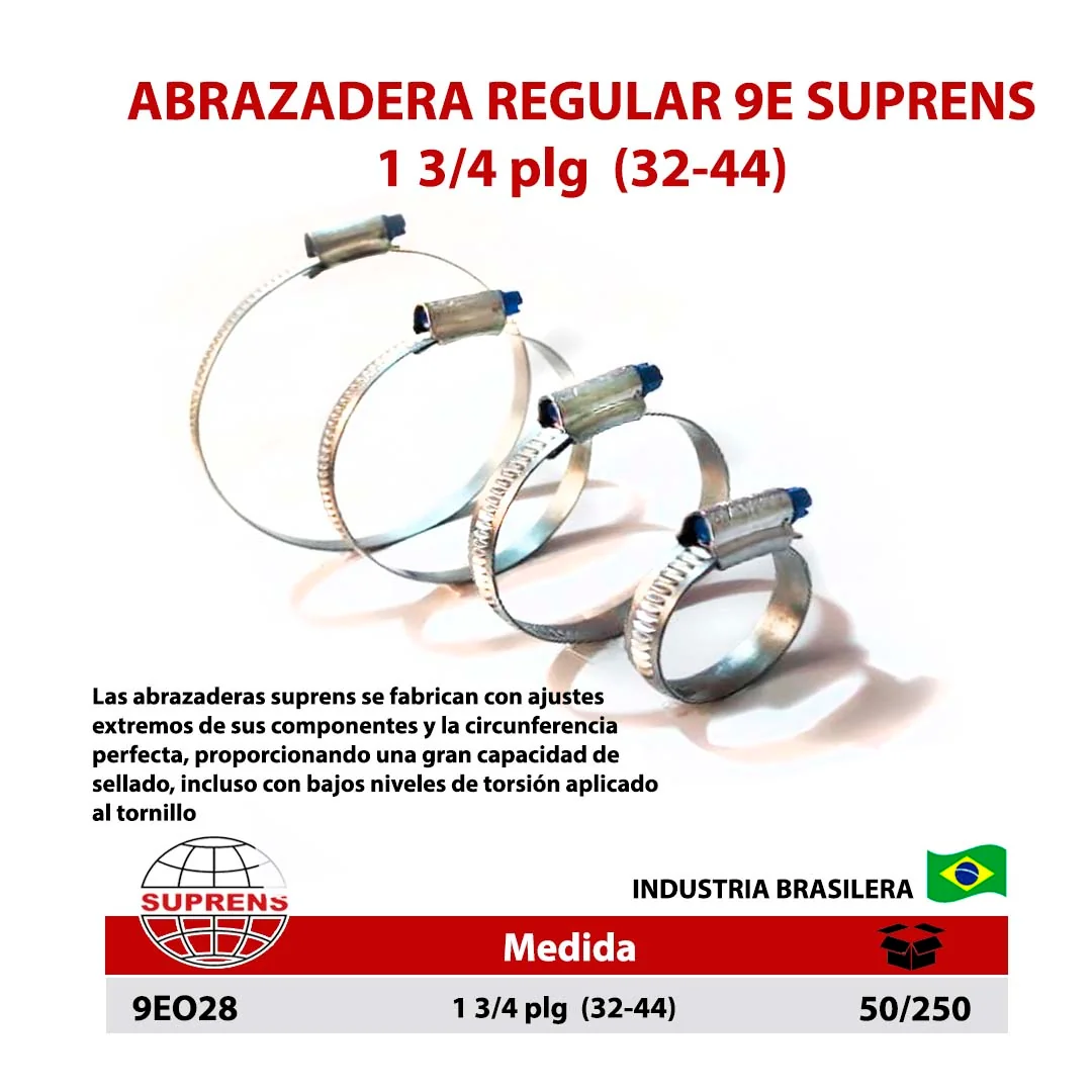 ABRAZADERA Estampada 9E SUPRENS 1 3/4" (32-44)