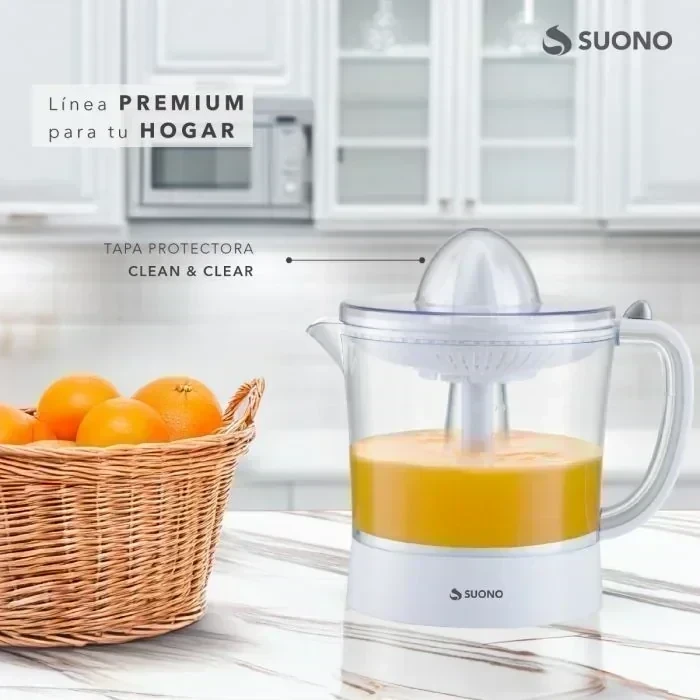 EXPRIMIDOR DE JUGOS ELÉCTRICO SUONO 1L 25W 2 CONOS 3