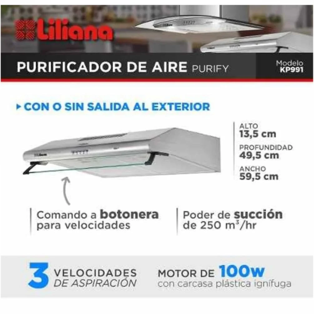 Purificador de Aire Liliana Purify KP991 – Eficiencia y Diseño Compacto