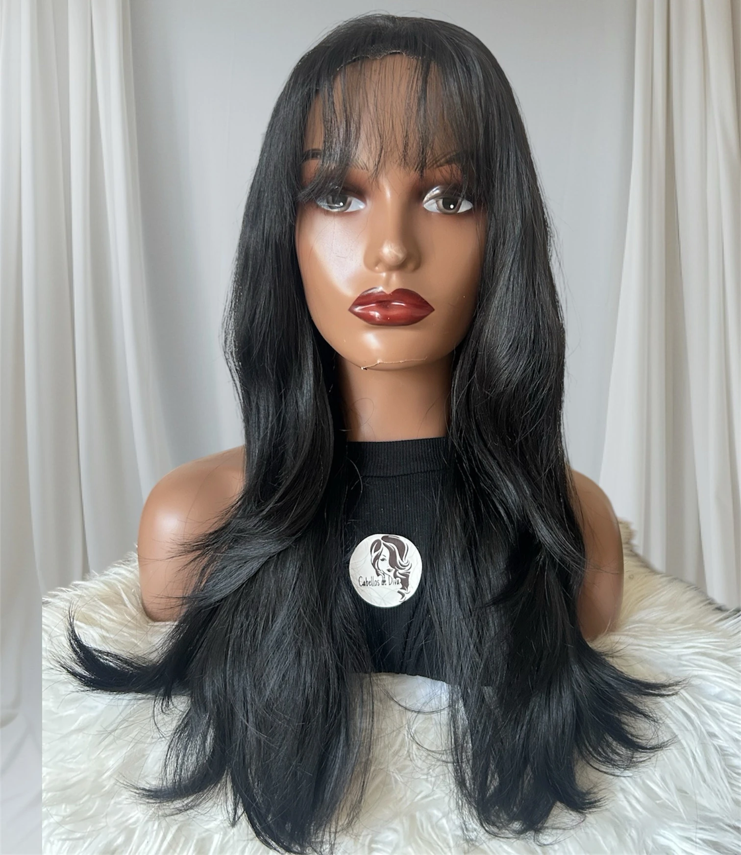 Peluca Semi natural 24” frontal lace 4x4 glueless  2