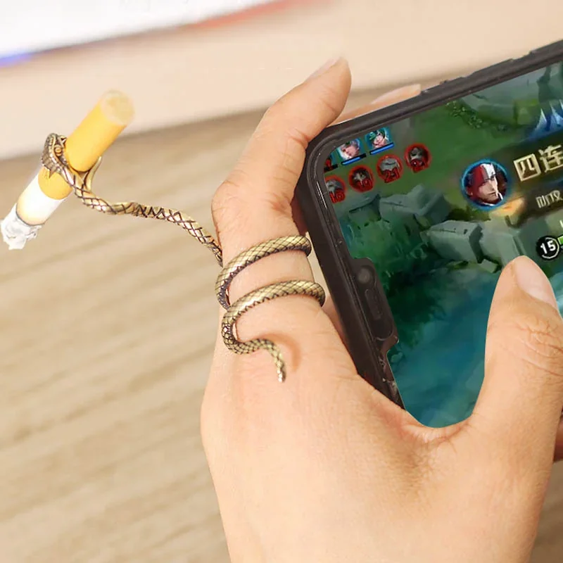 ANILLO SERPIENTE PORTA CIGARRO  3