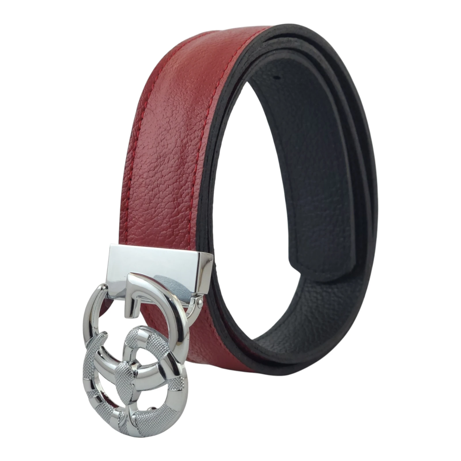 GUCCI DOBLE USO - cuero rojo y negro 
