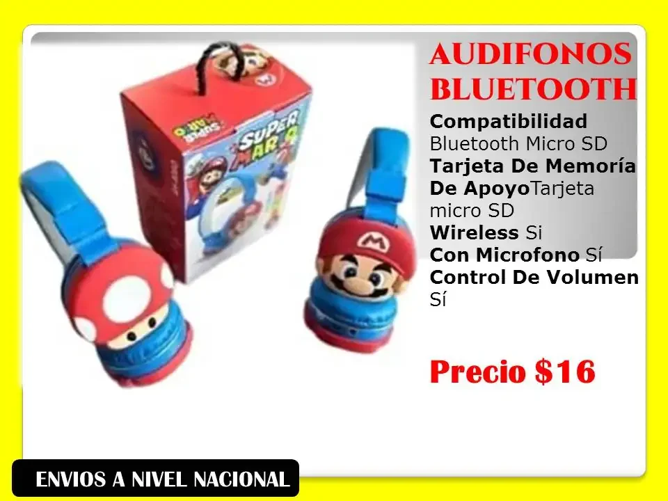 Audífonos bluetooth para niño