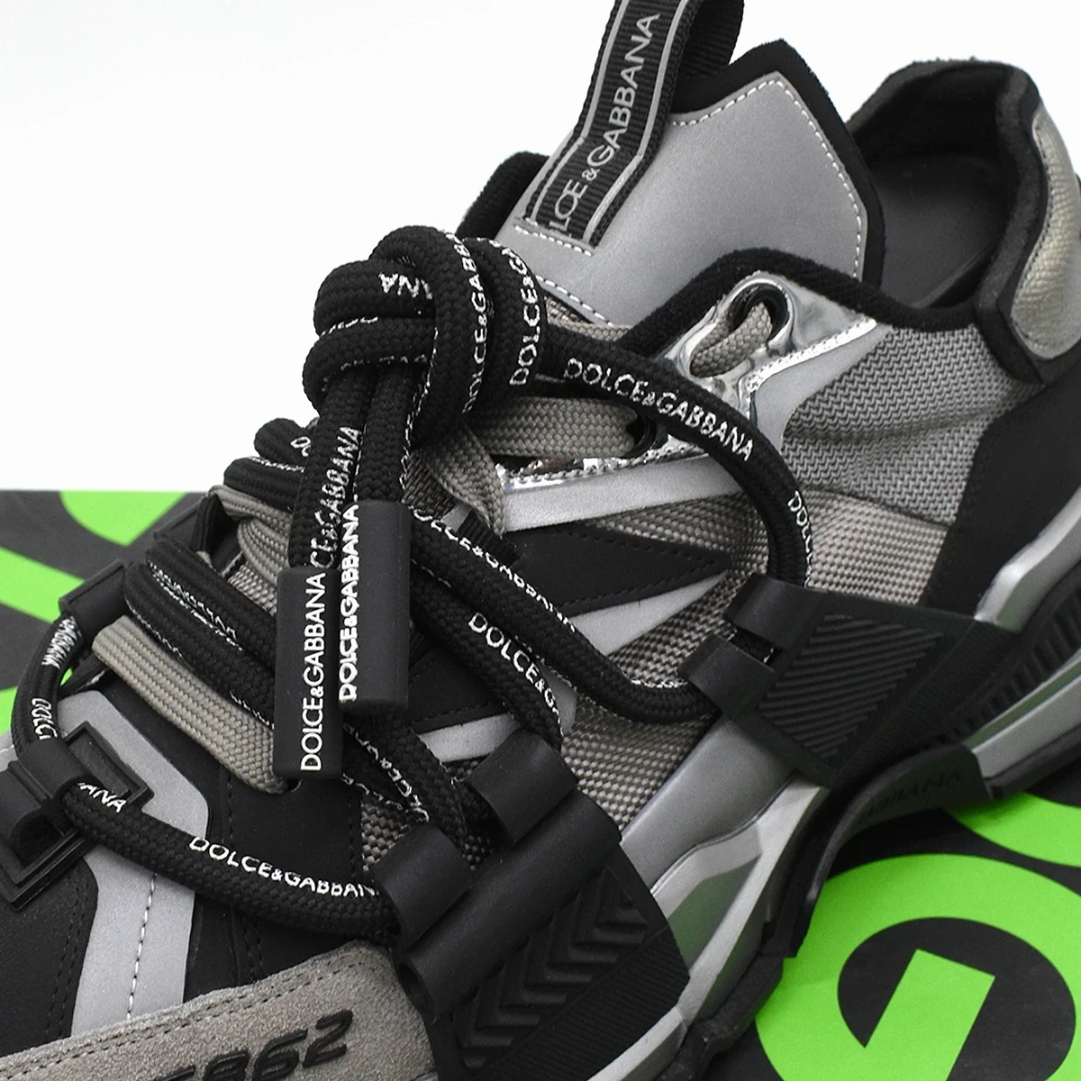Sneaker Bassa DG Negro / Plata 6