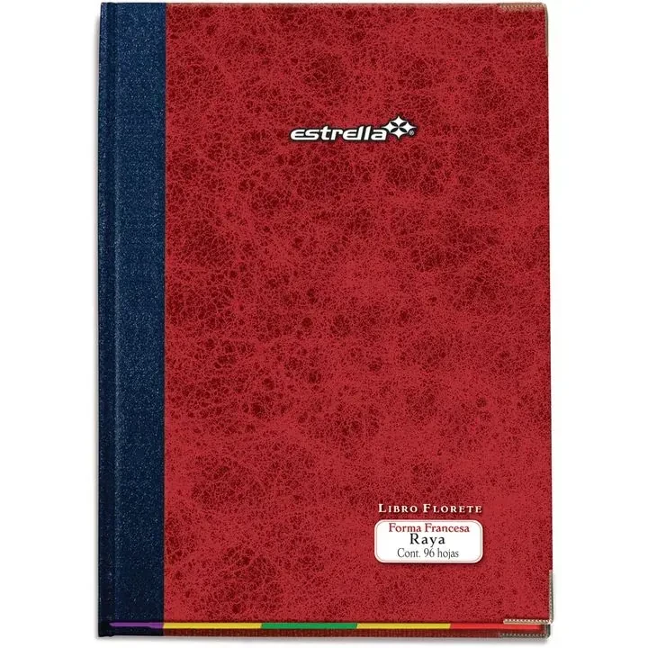 Libro florete con 96 hojas 