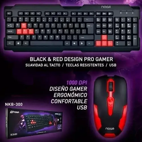 Combo Teclado y Mouse  nkb-300