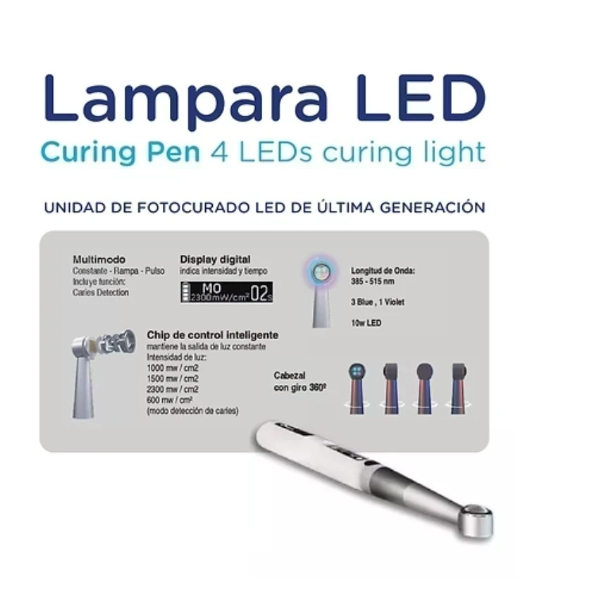 LAMPARA DE FOTOCURADO CURING PEN 4 LED - EIGHTEETH 2