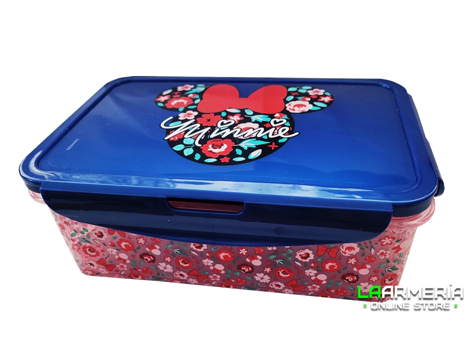 Hermético rectangular 1070 ml Minnie Mouse
