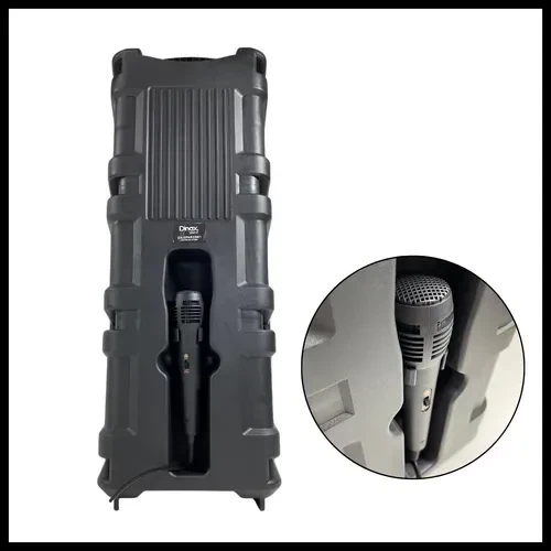 PARLANTE DINAX 1200W CON LUCES LED, MICRÓFONO Y CONTROL REMOTO 7