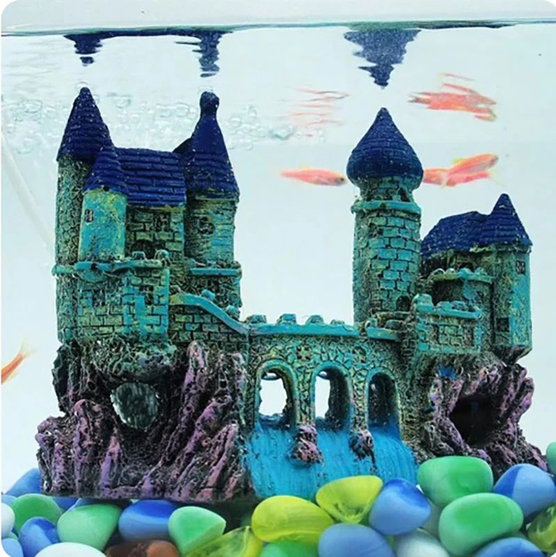 Adorno de Resina Mini Castillo 16*5*12cm Aq-395 3