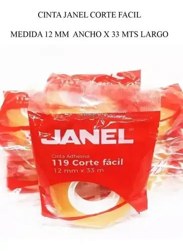Cinta adhesiva janel 12x 10