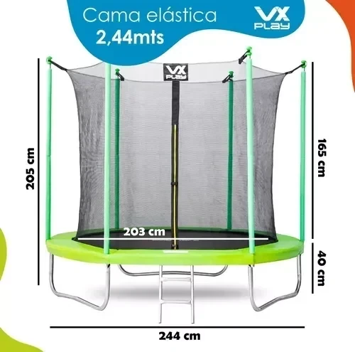 Cama elástica VX Play Premium Security JVP-244VEPS 2