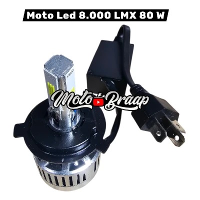 Bombillo Moto Led 8.000 LMX 80 w H4