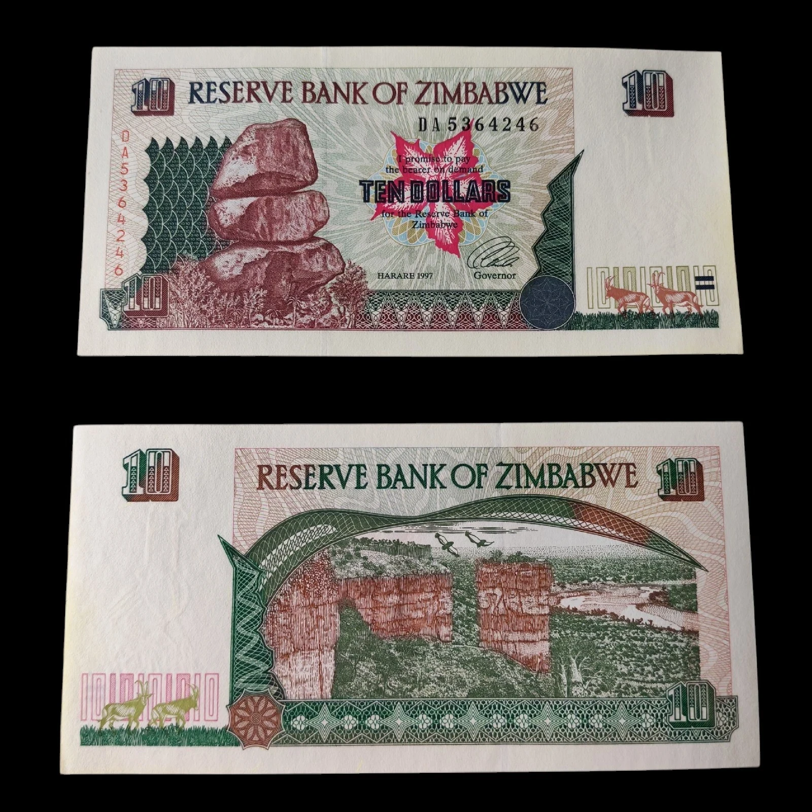 ° Zimbawe 10 dolares UNC
