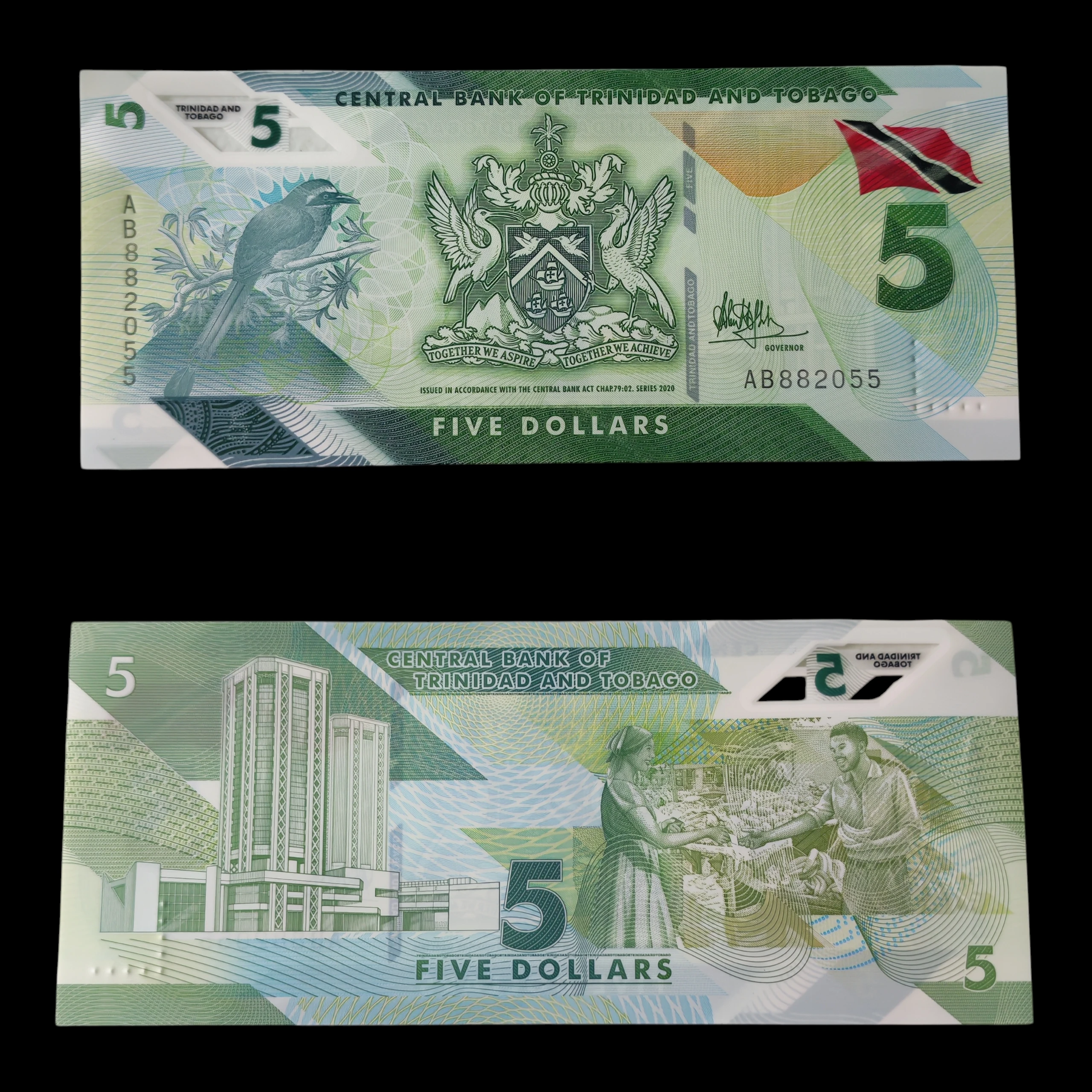 ° Trinidad y Tobago 5 dolares UNC
