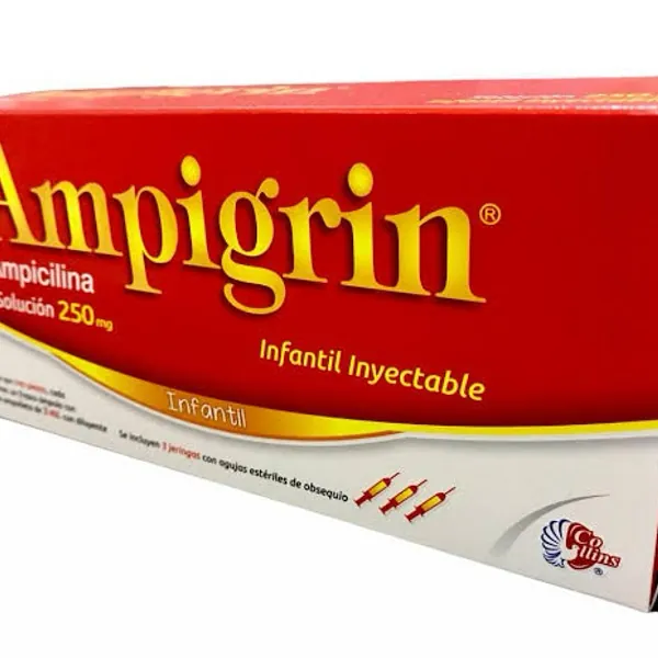 Ampigrin infantil sol. Iny. 250mg