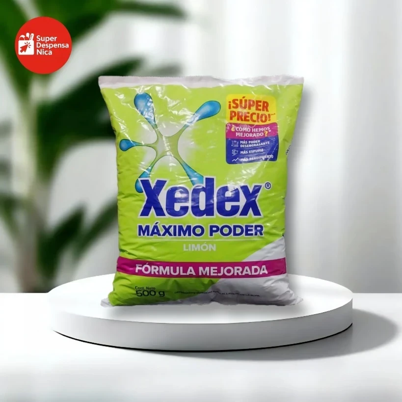 Detergente Xedex Máximo Poder Limón 500g