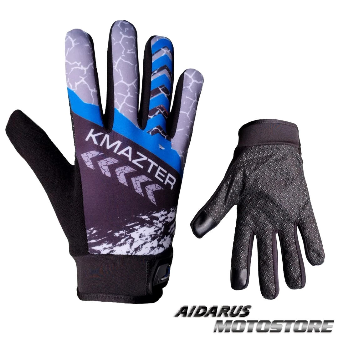 GUANTES KM13 DELGADOS AZUL
