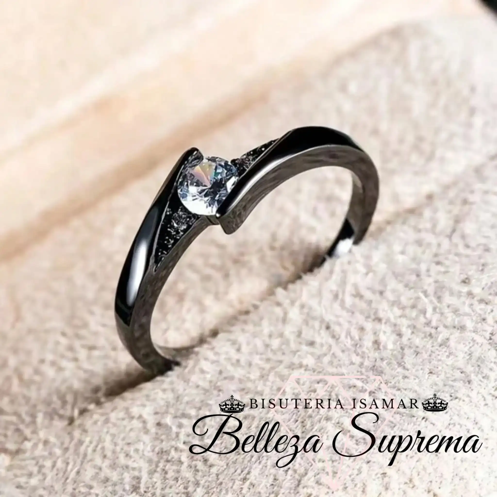 ANILLO DE PROMESA NEGRO 3
