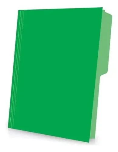 folder verde esmeralda t/carta neon