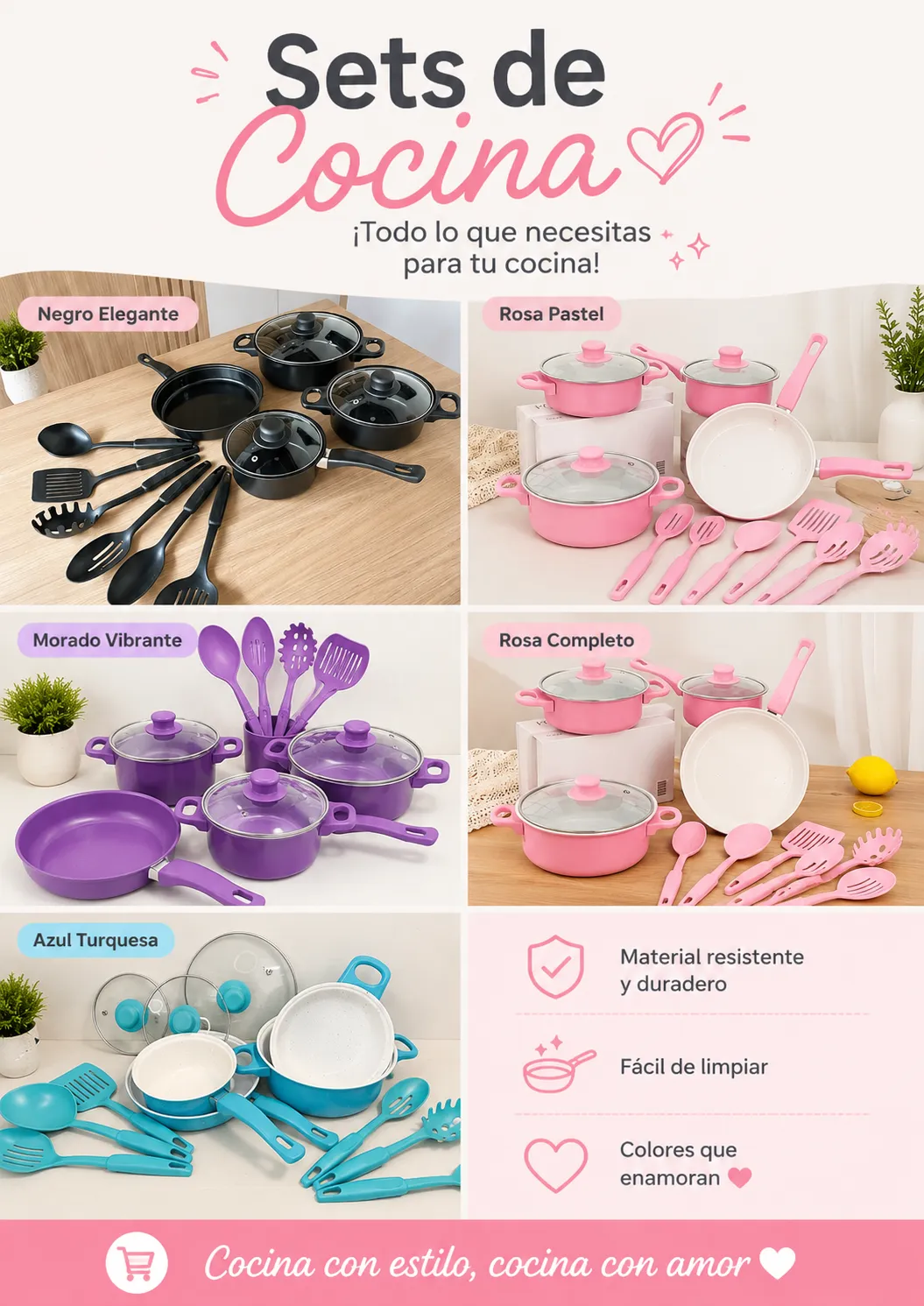 SET DE OLLAS 13 PIEZAS 