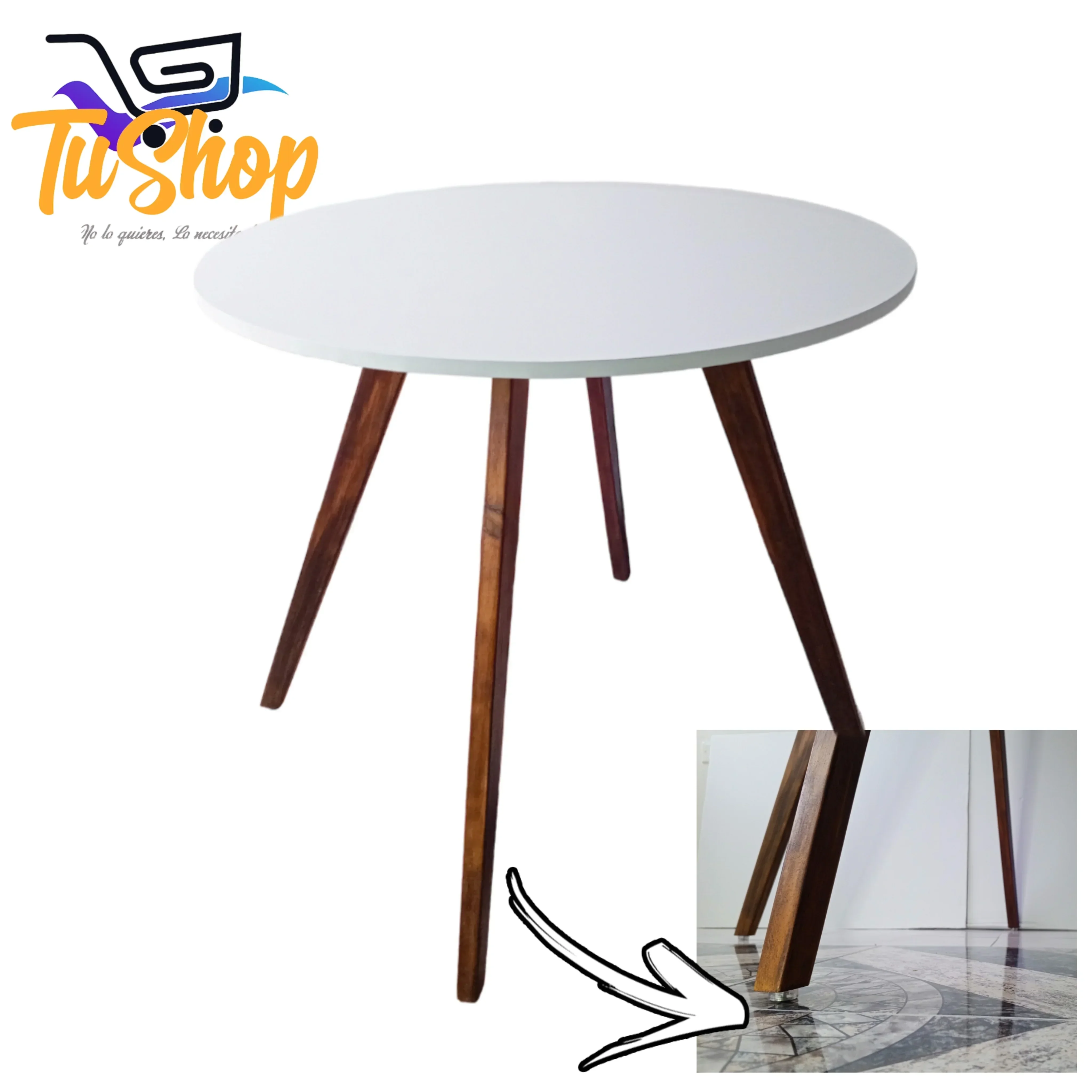 Mesa Comedor Redondo Moderno 