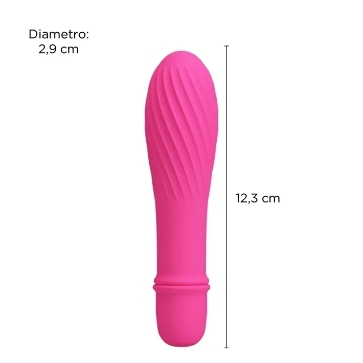 Masajeador rosa texturado con 10 velocidades