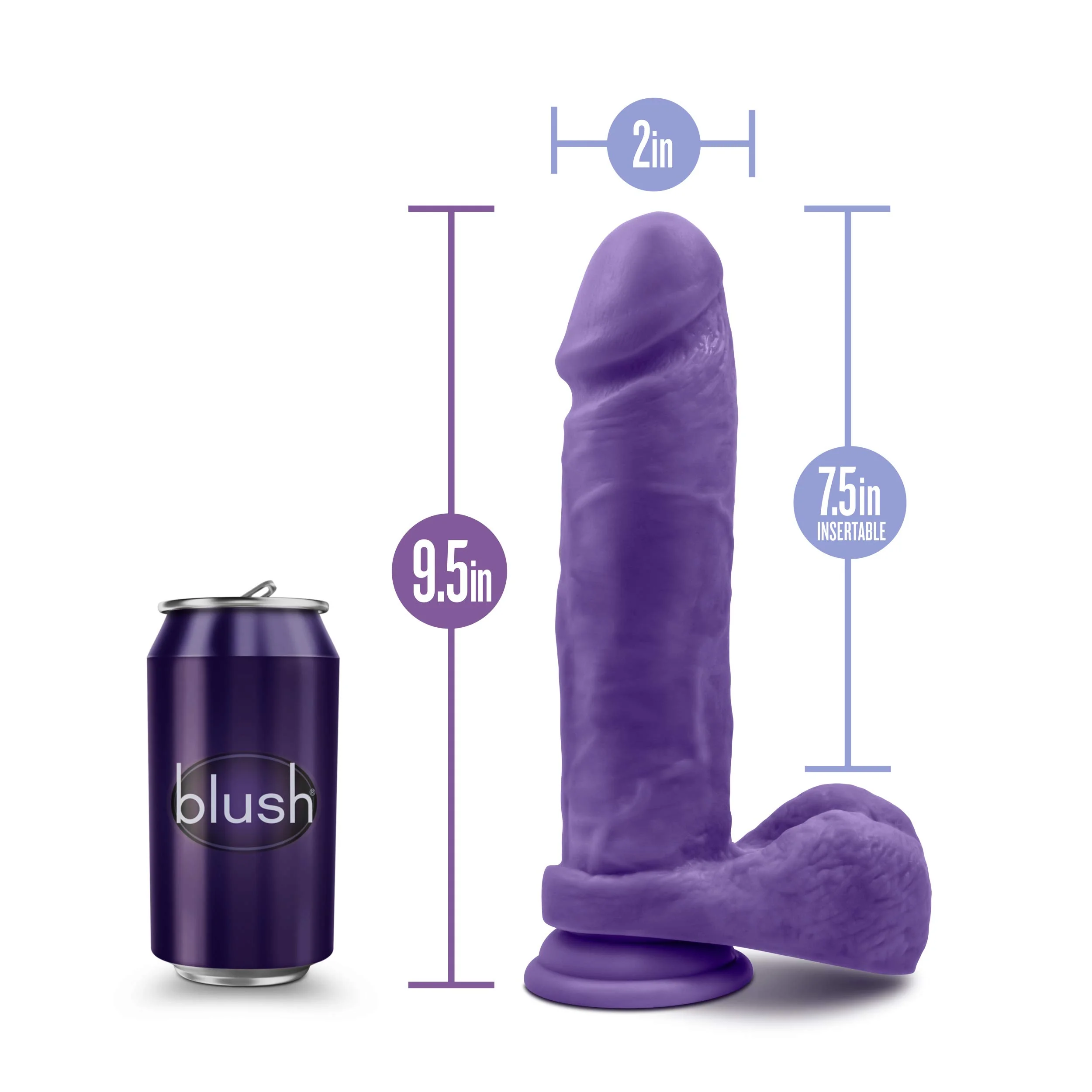 Au Naturel – Bold – Massive – 9 Inch – Purple 2