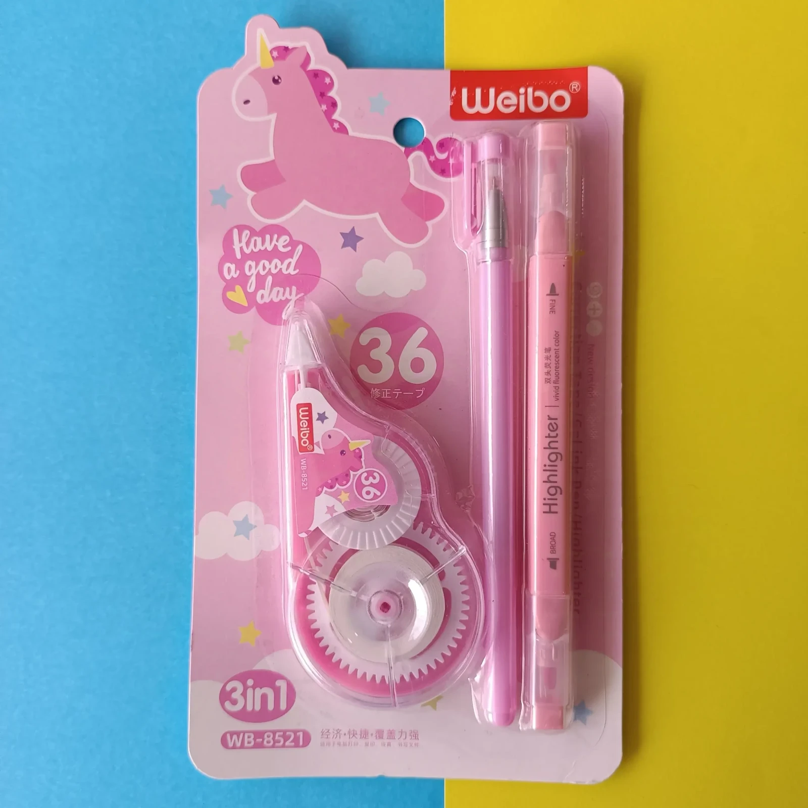 KIT CORRECTOR+LAPICERO+RESALTADOR