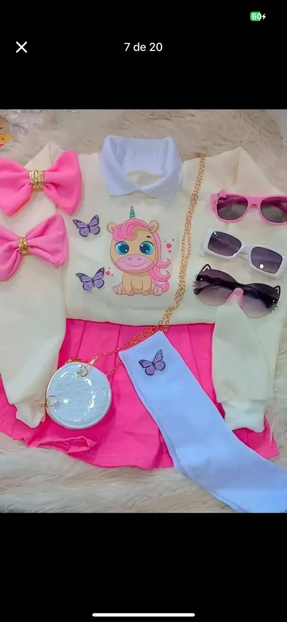 Conjunto para niña unicornio  3