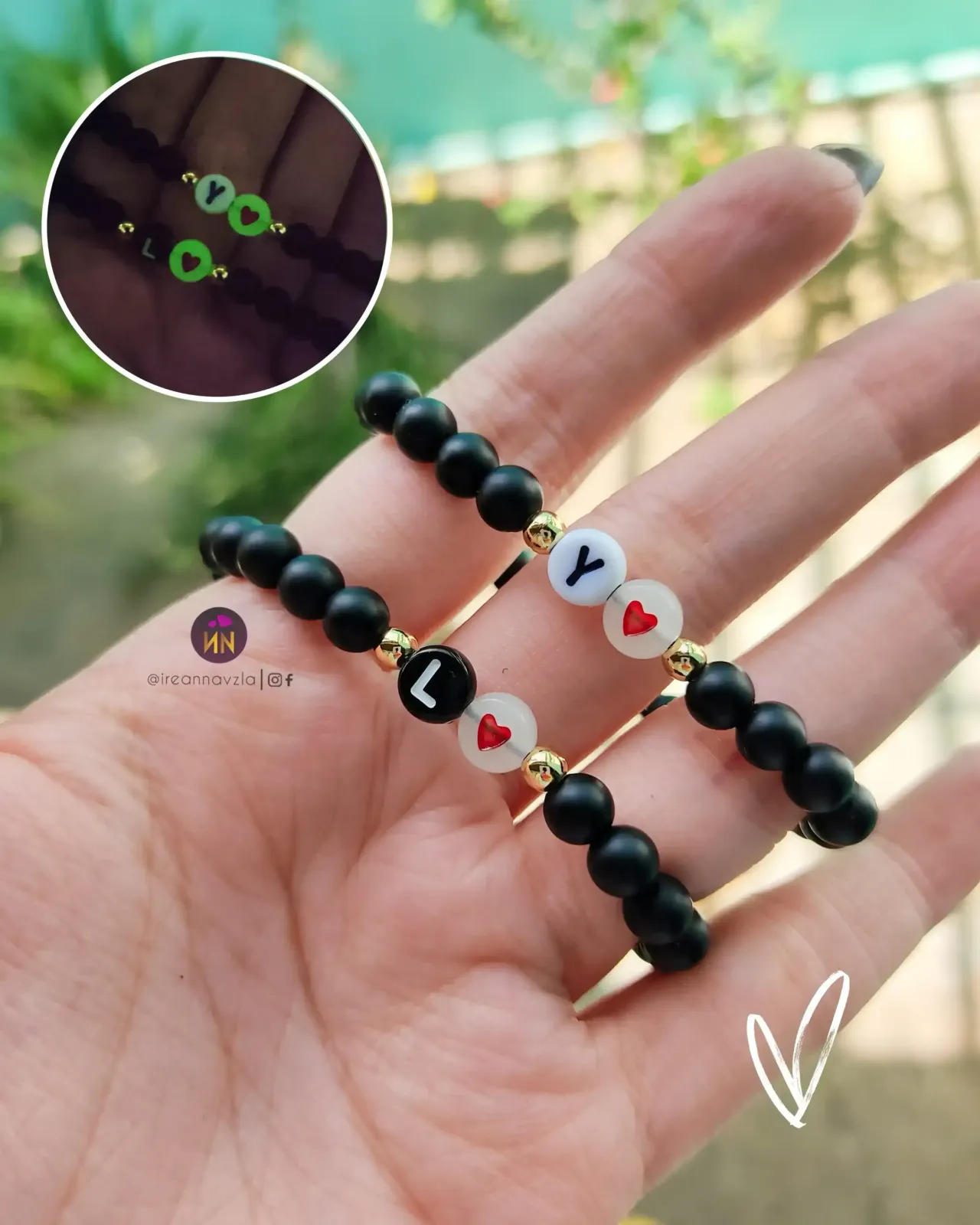 Pulseras brillo en la oscuridad 