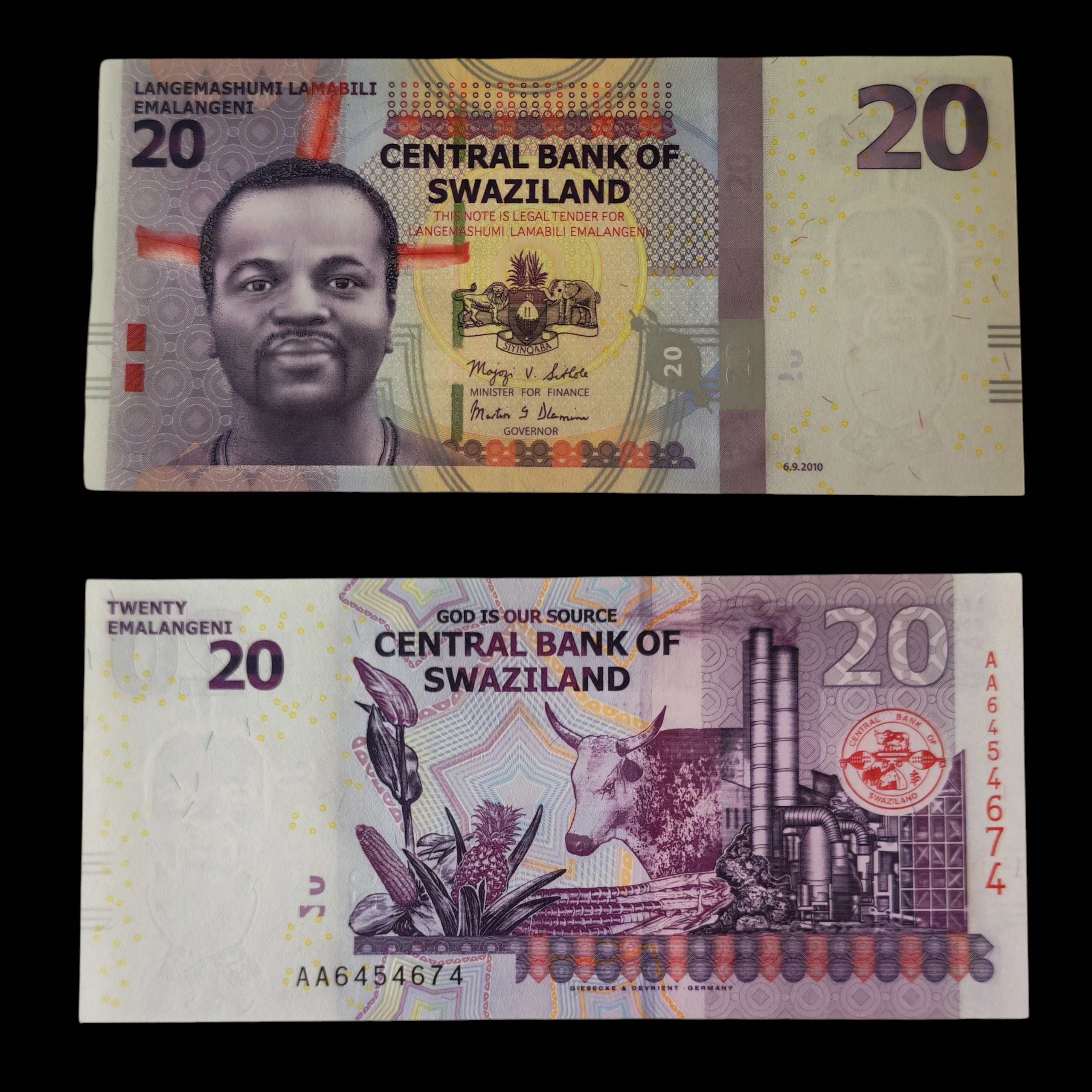 ° Suazilandia 20 emalangeni UNC 