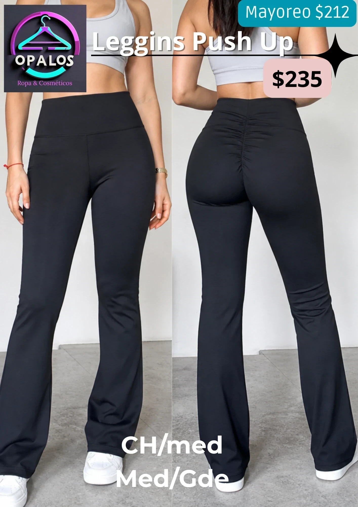 Leggings Push Up (Color Negro)