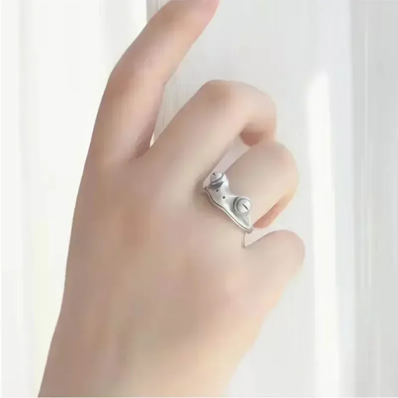 ANILLO RANA PLATEADA  5