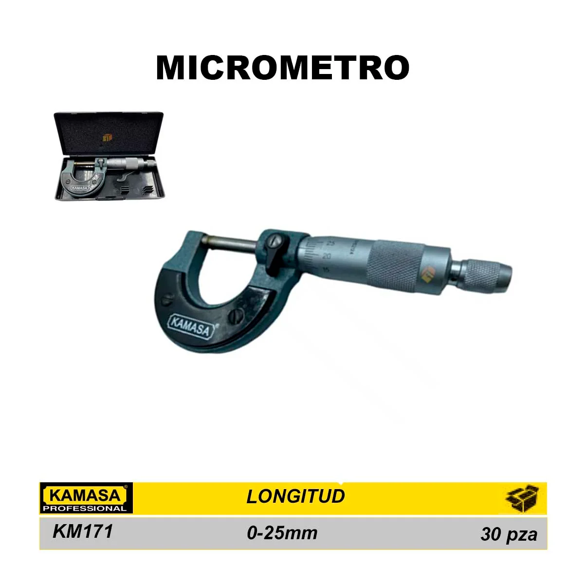 MICROMETRO KM 0-25mm