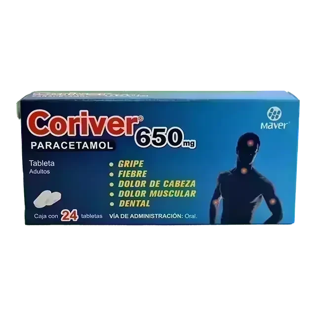 Coriver 650 mg paracetamol 