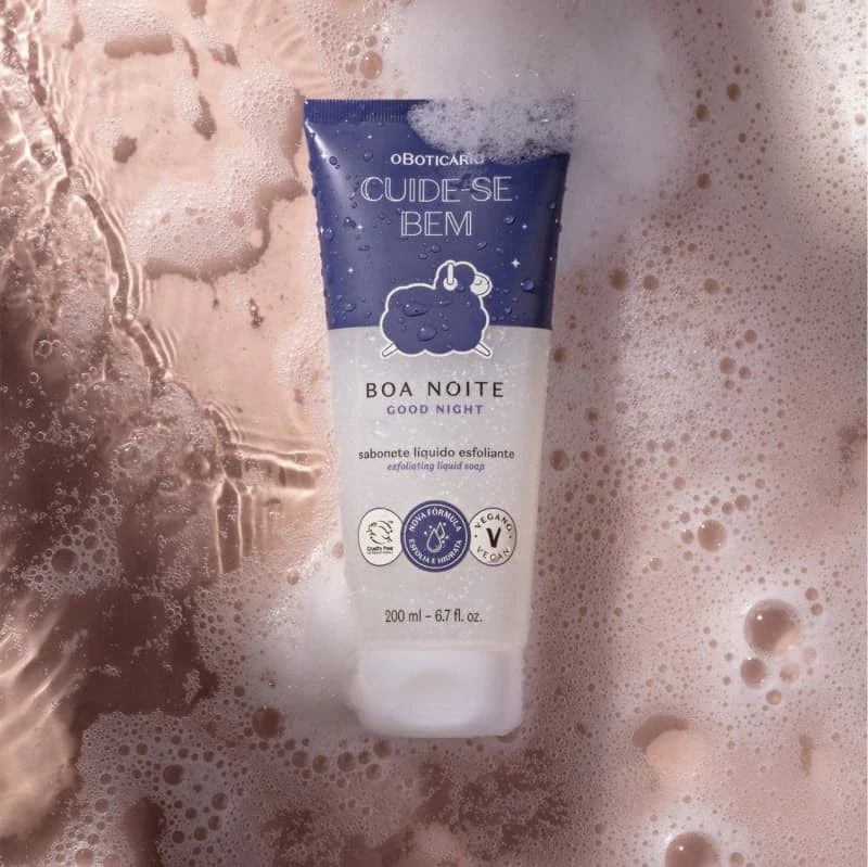 Cuide-se Bem Boa Noite Jabón Líquido Exfoliante, 200ml 3