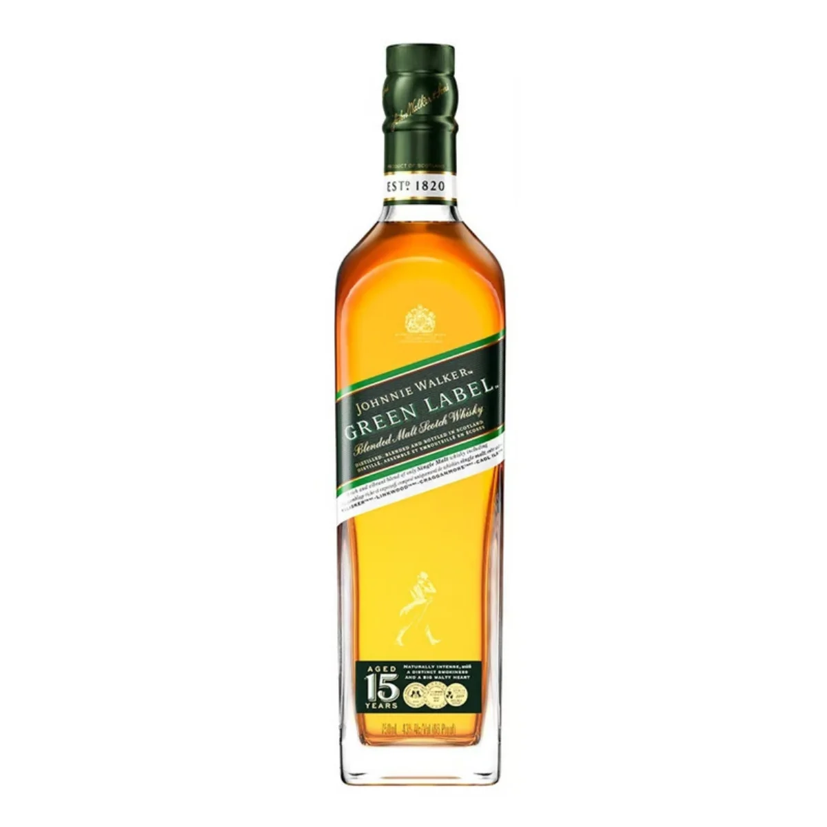 J. WALKER GREEN LABEL 750ML