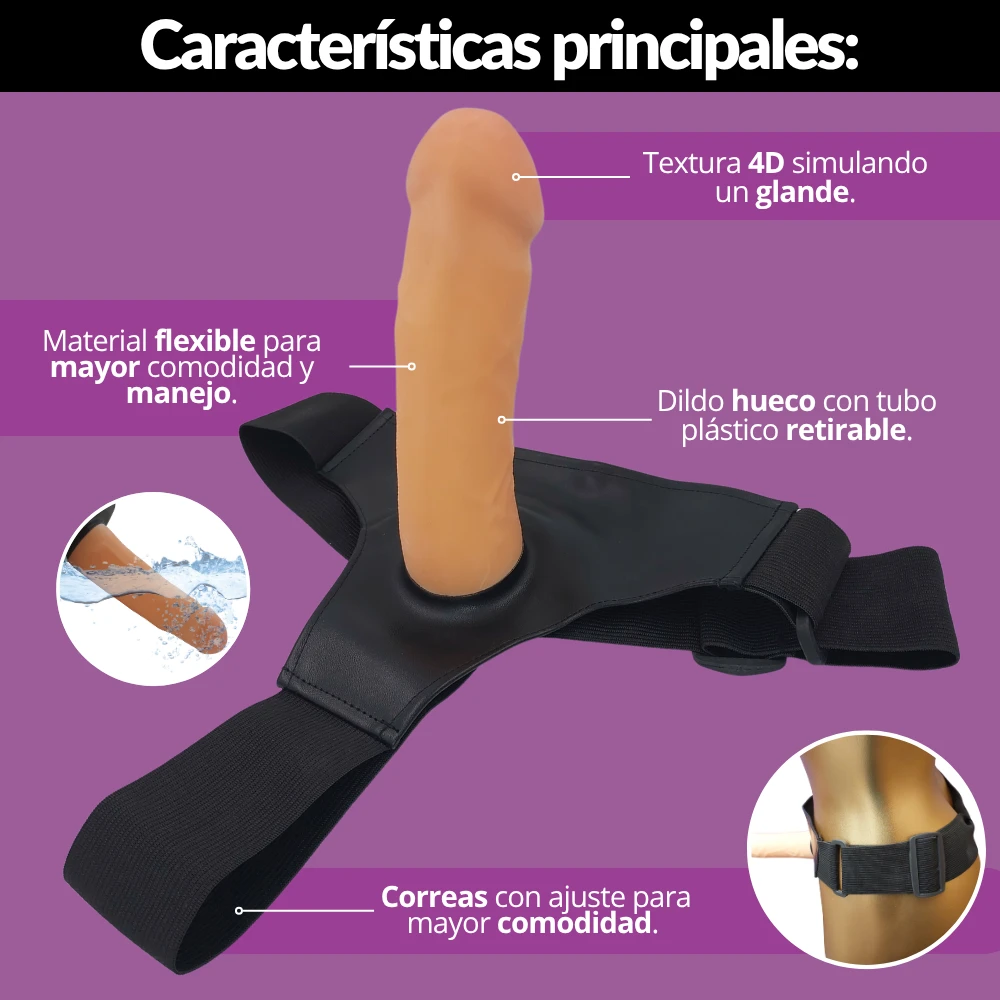 Arnes con dildo realista  2