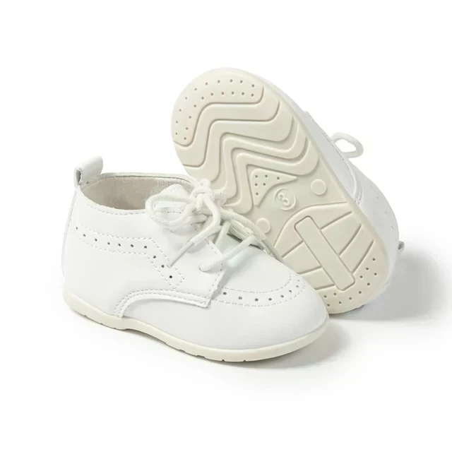 ZAPATITOS BLANCO CORDONES 2