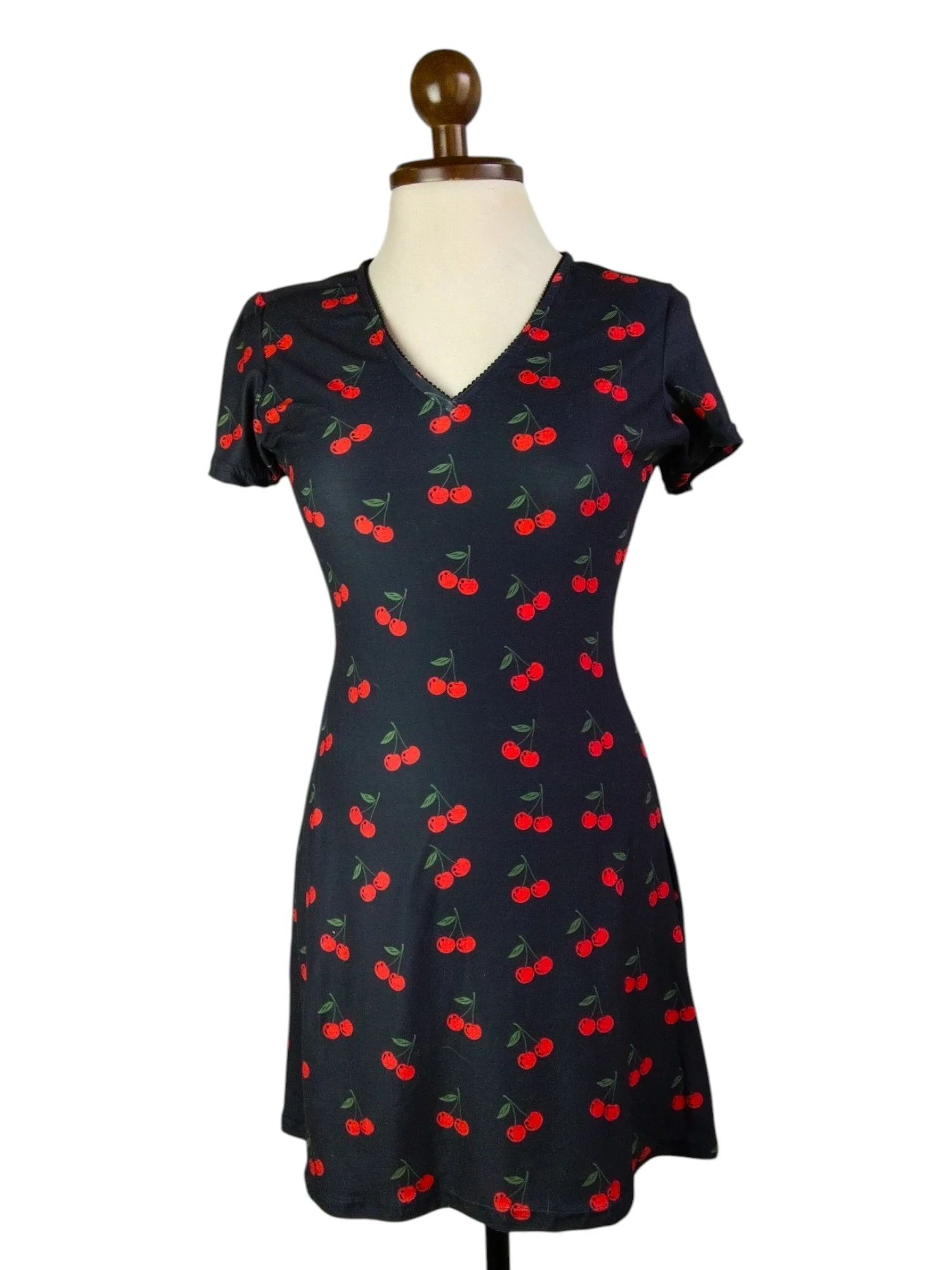 Vestido estampado de cerezas