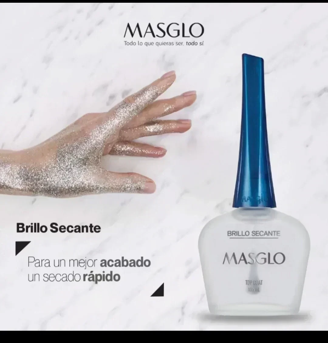 masglo brillo secante