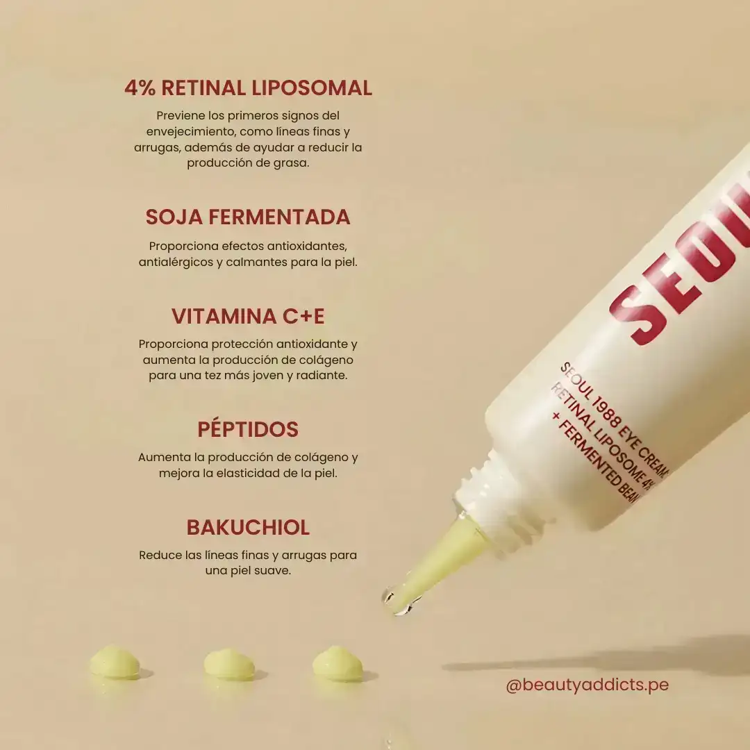 KSecret – Crema SEOUL1988 para el Contorno de Ojos con Retinal y Fermented Bean (30ml) 3