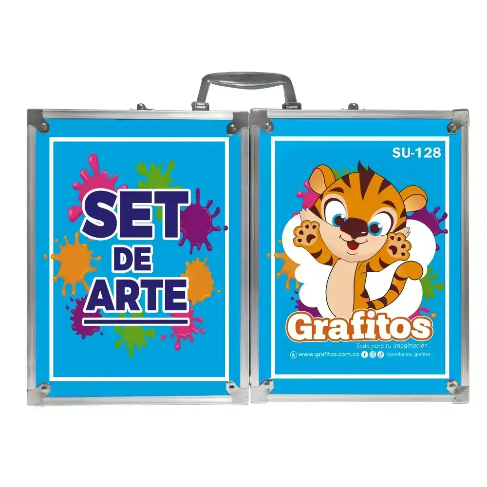 SET DE ARTE GRAFITOS MALETIN METÁLICO 