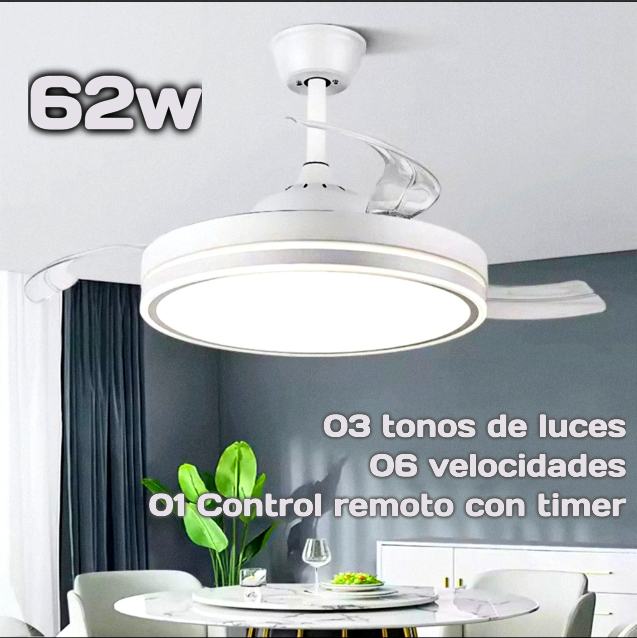 LÁMPARA LED VENTILADOR  4