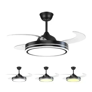 VENTILADOR DE TECHO DINAX 4 ASPAS RETRACTILES BLANCO 2