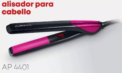 Planchita De Pelo Ultracomb Ruby Ap-4401 Tourmaline Ion 210º 2