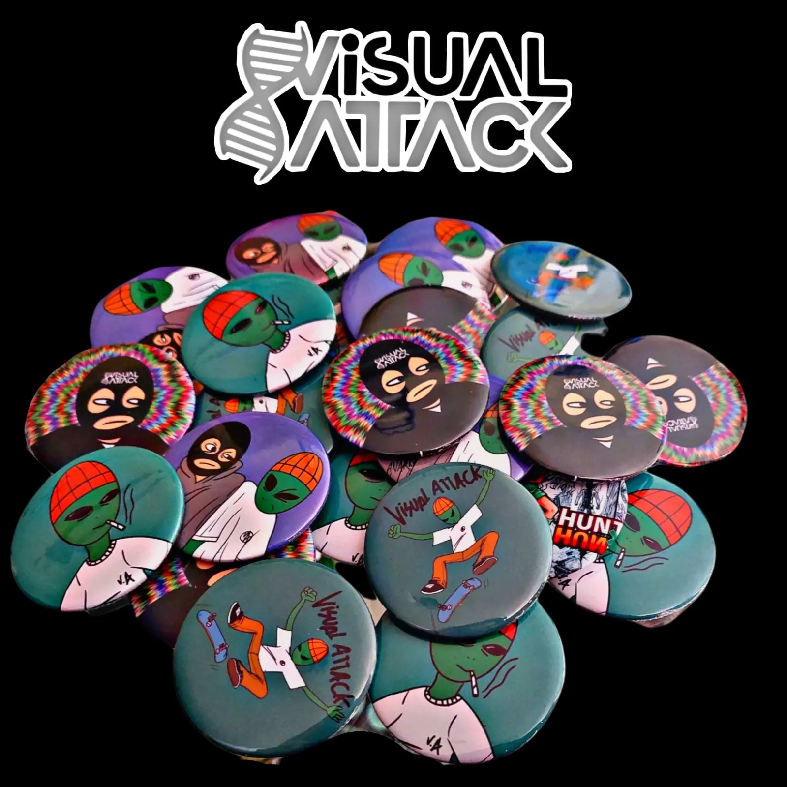 Boton Visual Attack X Anarky Boys