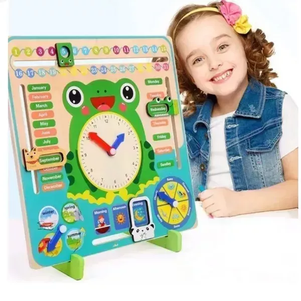 Reloj calendario cognitivo sapito